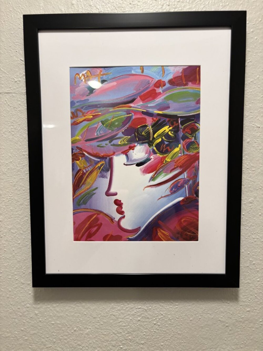 Peter Max Framed 8.5x11 Inch Art Print - Blushing Beauty